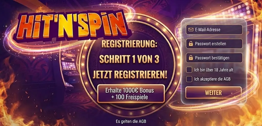 HitnSpin Registrierung Deutschland