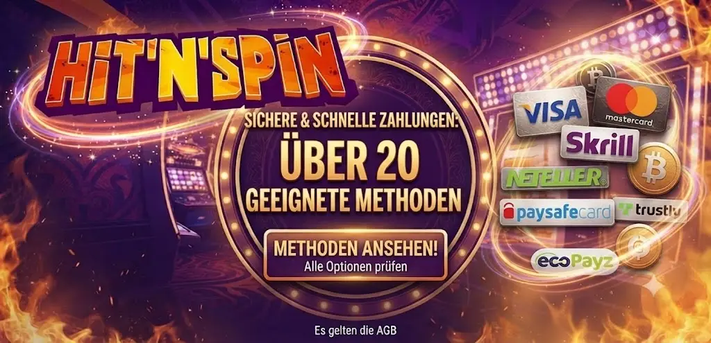 HitnSpin Zahlungsmethoden Deutschland